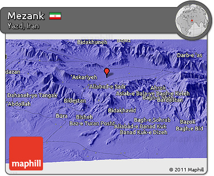 Political Panoramic Map of Mezank