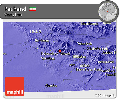 Political Panoramic Map of Pashand
