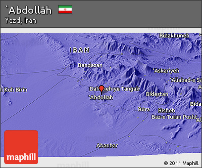 Political Panoramic Map of `Abdollāh