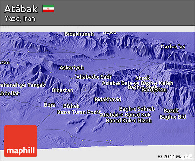 Political Panoramic Map of Atābak