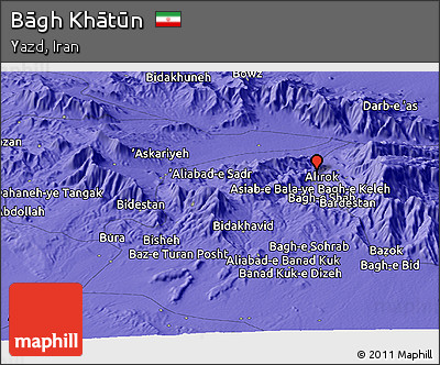Political Panoramic Map of Bāgh Khātūn