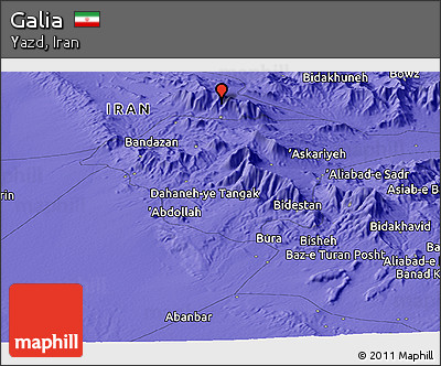 Political Panoramic Map of Galia