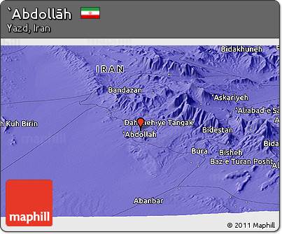 Political Panoramic Map of `Abdollāh