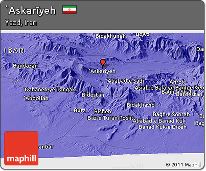Political Panoramic Map of `Askarīyeh