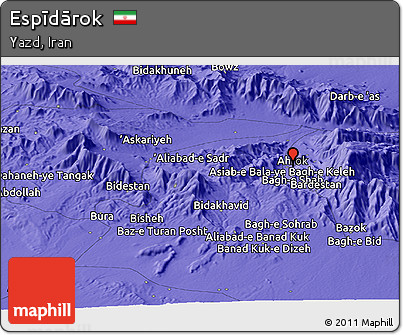 Political Panoramic Map of Espīdārok