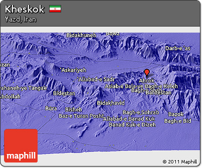 Political Panoramic Map of Kheskok