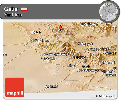 Satellite Panoramic Map of Galia