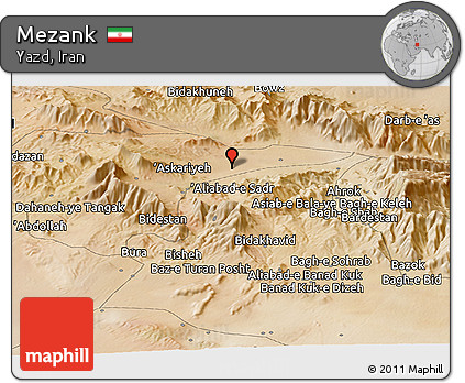 Satellite Panoramic Map of Mezank