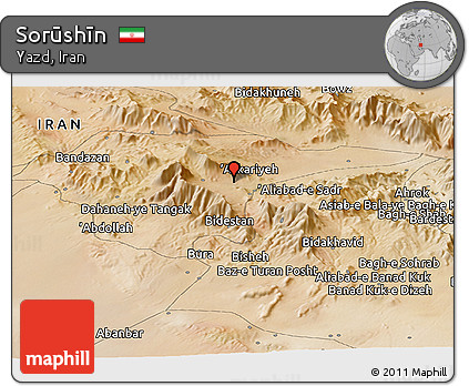 Satellite Panoramic Map of Sorūshīn