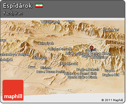 Satellite Panoramic Map of Espīdārok