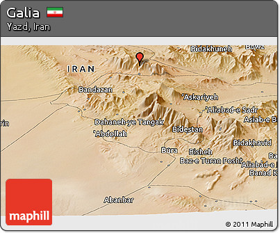 Satellite Panoramic Map of Galia