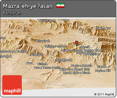 Satellite Panoramic Map of Mazra`eh-ye Ḩasan
