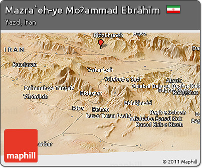 Satellite Panoramic Map of Mazra`eh-ye Moḩammad Ebrāhīm