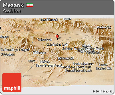Satellite Panoramic Map of Mezank