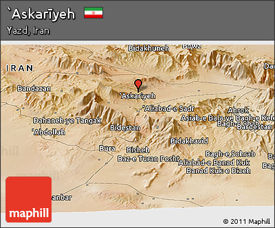 Satellite Panoramic Map of `Askarīyeh