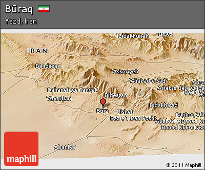 Satellite Panoramic Map of Būraq