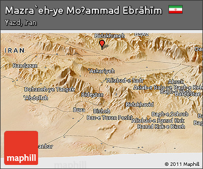 Satellite Panoramic Map of Mazra`eh-ye Moḩammad Ebrāhīm