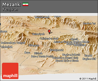 Satellite Panoramic Map of Mezank