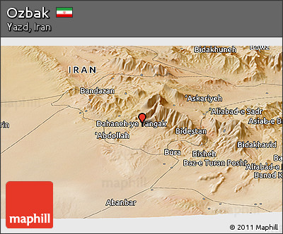Satellite Panoramic Map of Ozbak