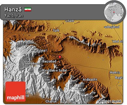 Physical 3D Map of Hanzā
