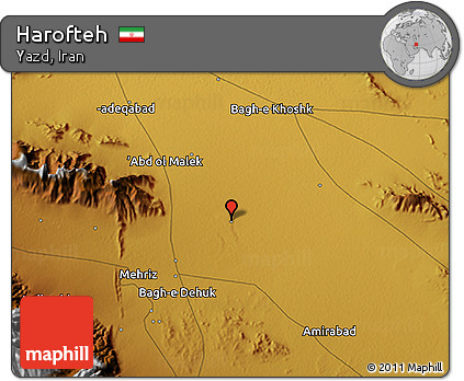 Physical 3D Map of Harofteh
