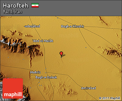 Physical 3D Map of Harofteh