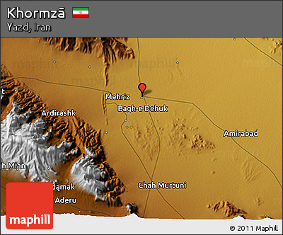 Physical 3D Map of Khormzā