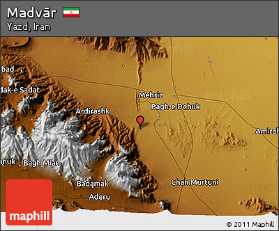 Physical 3D Map of Madvār