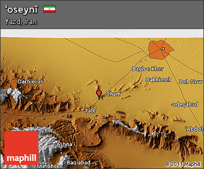 Physical 3D Map of 'oseynī