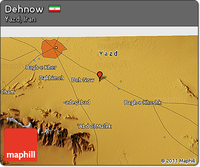Physical 3D Map of Dehnow