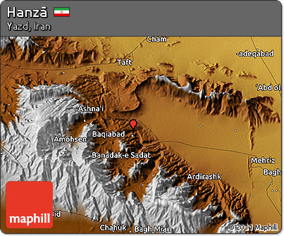 Physical 3D Map of Hanzā