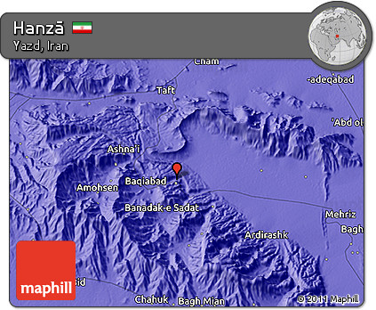 Political 3D Map of Hanzā