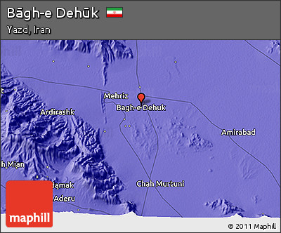 Political 3D Map of Bāgh-e Dehūk