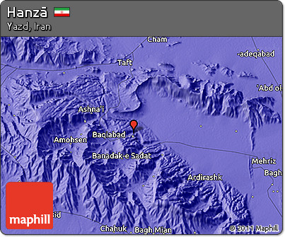 Political 3D Map of Hanzā