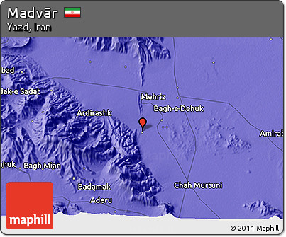 Political 3D Map of Madvār