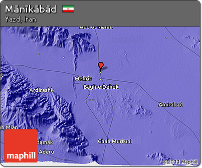 Political 3D Map of Mānīkābād