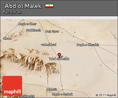 Satellite 3D Map of `Abd Ol Malek
