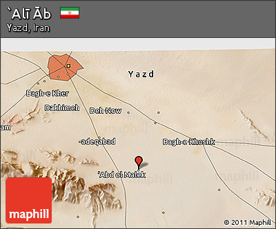 Satellite 3D Map of `Alī Āb