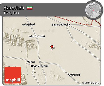 Shaded Relief 3D Map of Harofteh