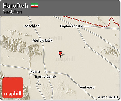 Shaded Relief 3D Map of Harofteh