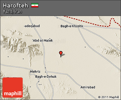 Shaded Relief 3D Map of Harofteh