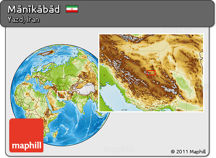 Physical Location Map of Mānīkābād