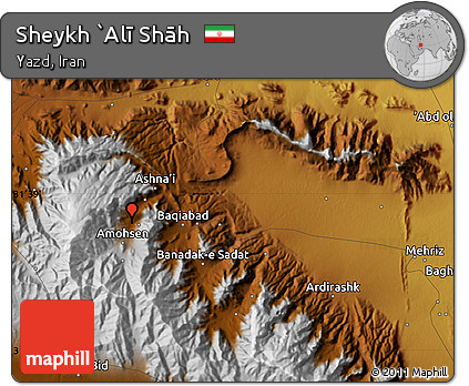 Physical Map of Sheykh `Alī Shāh