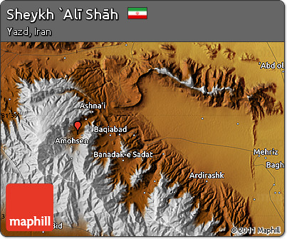 Physical Map of Sheykh `Alī Shāh
