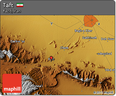 Physical Map of Taft