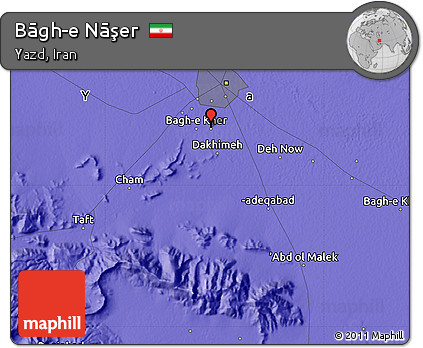 Political Map of Bāgh-e Nāşer