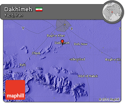 Political Map of Dakhīmeh