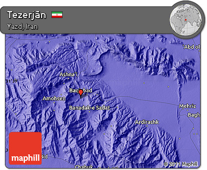 Political Map of Tezerjān