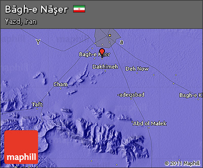 Political Map of Bāgh-e Nāşer