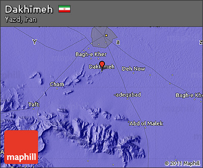 Political Map of Dakhīmeh